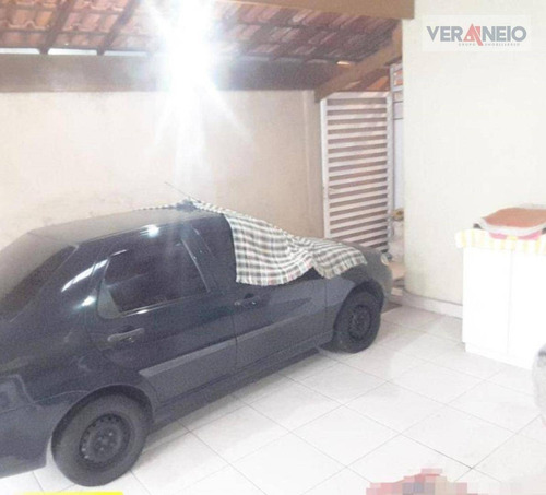 Casa Com 3 Dormitórios À Venda Por R$ 400.000,00 - Tupi - Praia Grande/sp - Ca0474