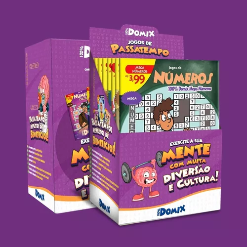 Kit 10 Revista Caça Palavras Cruzadinha Passatempo Diversão Memória Jogos