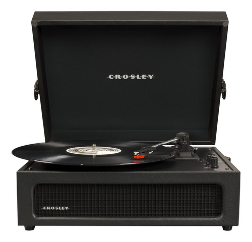 Crosley Crb-bk Voyager - Tocadiscos De Vinilo Portátil Vin. Color Negro