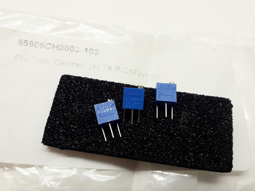 3 Unidades Potenciometro Trimmer Bourns 3262 Rj26fw103