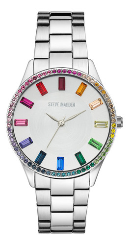 Steve Madden Reloj De Pulsera Con Detalles De Cristal Genui