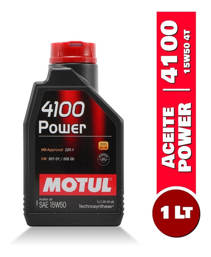 Aceite Motul 4100 Power 15w50 4t 1lt