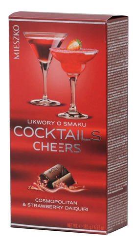 Chocolates De Licor Cocktails Cheers Strawberry Mieszko 185g
