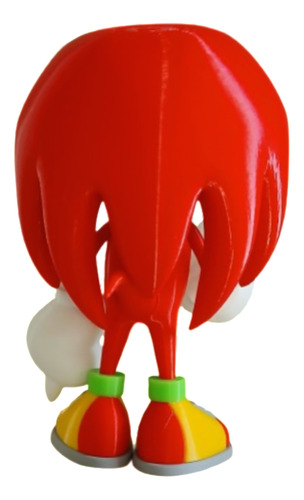 Knuckles 3d Multicolor. Colección Sonic. Alto 20cm.