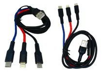 Comprar Cable Carga Rápida 3 En 1 Compatible Con iPhone, V8, Tipo C