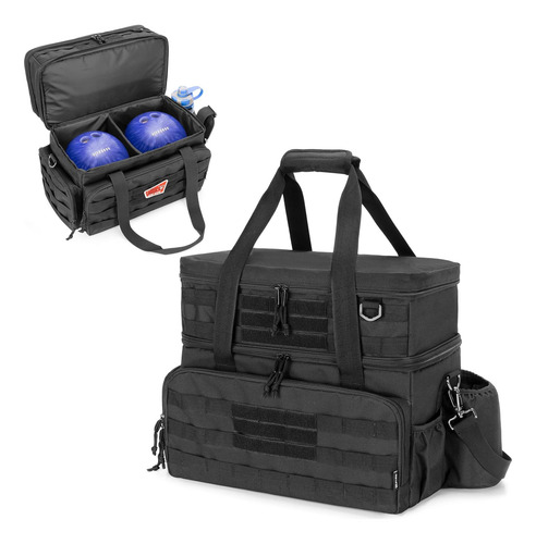 Bolsas De Boliche De Dsleaf Para 2 Bolas Con Soporte De Bola