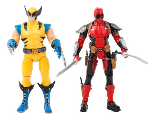 Deadpool Articulado Con Wolverine Juguete De Muñeca Móvil