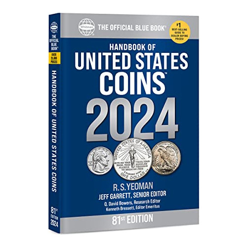 Book : Handbook (bluebook) Of United States Coins 2024...