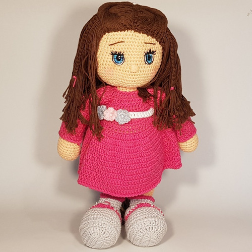 Muñeca Kuky - Muñeco De Apego Crochet Amigurumi