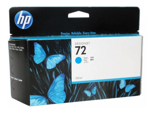 Cartucho De Tinta Hp 72 Cian Original 130ml Para Plotter Hp