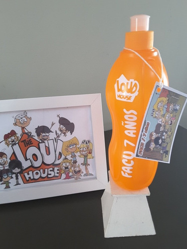 Botellitas Personalizadas Loud House Souvenir - Pack Por 10
