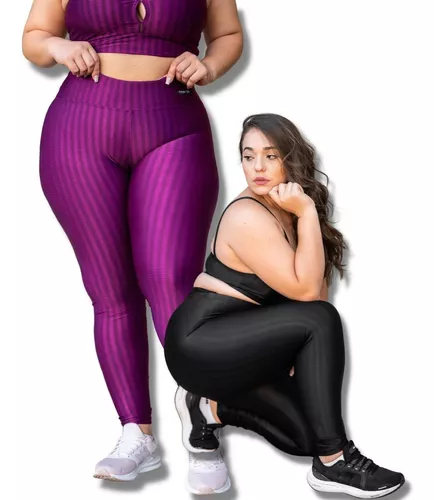 Calça Legging Plus Size Fitness Academia Basica Grande Luxo Mescla