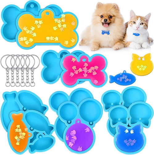 Moldes Para Artesanías 10 Piezas De Resina Para Gatos