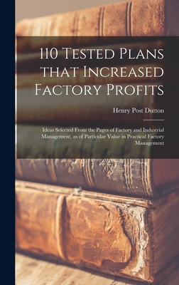 Libro 110 Tested Plans That Increased Factory Profits: Id...
