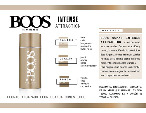 Pack Desodorante Boos Intense Attraction Woman 127 Ml