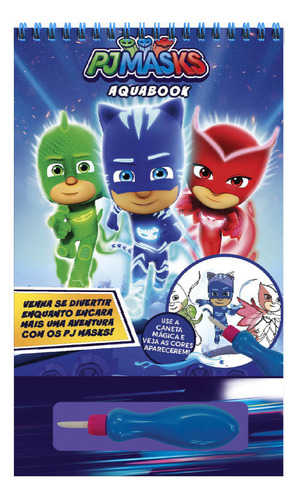 AQUABOOK PJ MASKS: Aventuras Mágicas, de On Line Editora. 1 Editorial Online, tapa dura, edición 1 en português, 2022