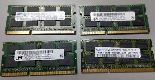 Imagen 3 de 3 de Memoria Ram Laptop Ddr3 2gb Pc3-8500 1060mhz Sodimm
