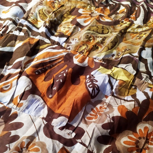 Vestido Largo Marrón Hindú Mujer