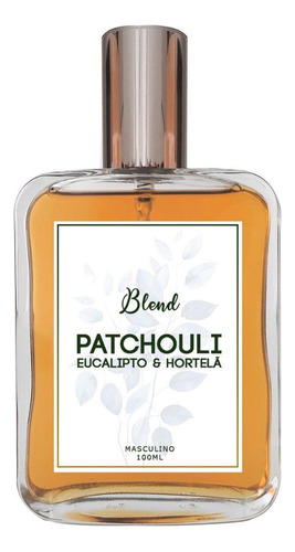 Perfume Blend Patchouli, Eucalipto & Hortelã Pimenta 100ml