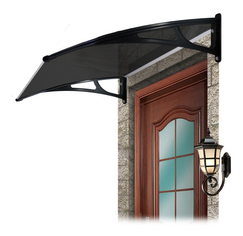 Imagen 6 de 9 de Alero Policarbonato 120x70 Toldo Techo Puerta Ventana Crysta