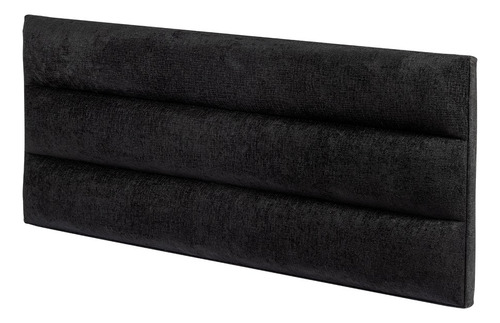 Cabecera Tapizada Matrimonial Mat Para Recamara Moderna Color Xecah Negro