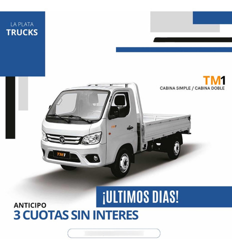 Foton TM1 Cabina simple c caja