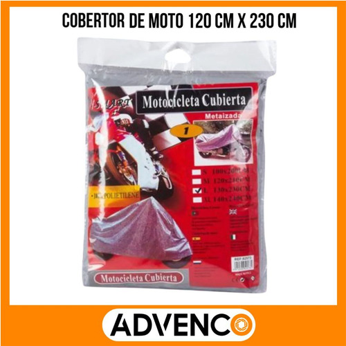 Funda Cobertor Moto Impermeable Lona Importado Cubre Advenco