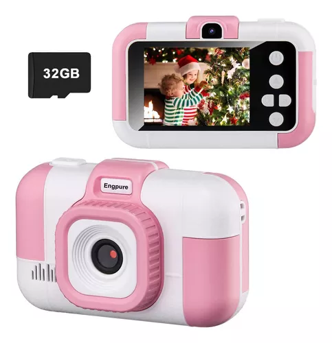Juguetes de cámara para niños, regalos de cumpleaños de Navidad para niños  de 3, 4, 5, 6, 7, 8, 9 años, cámaras de video digital HD para niños