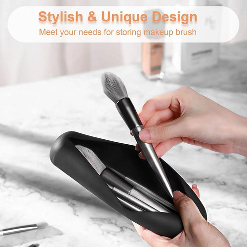 Soporte Para Brochas De Maquillaje De Viaje Bolsa De Silicon