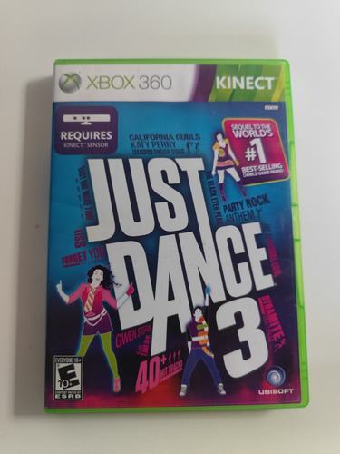 Just Dance 3 Xbox 360 Original Dvd Semi Novo Para Kinect 