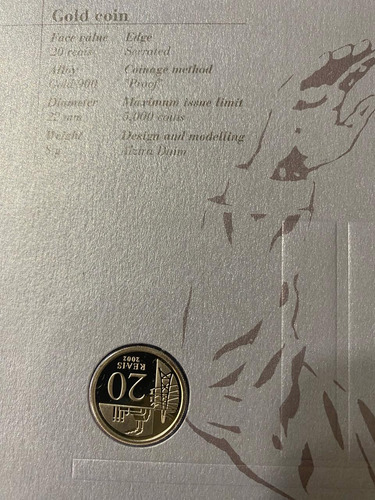 Moeda De Ouro - Centenário De Juscelino Kubitschek - 2002 (Usado)