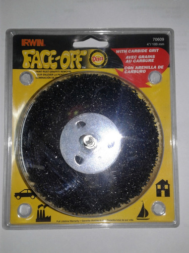 Disco Quitapintura C/ Arenilla De Carburo P/taladro Ø100mm