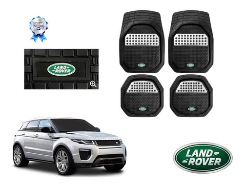 Tapetes 4pz Charola 3d Logo Range Rover Evoque 2012 A 2018