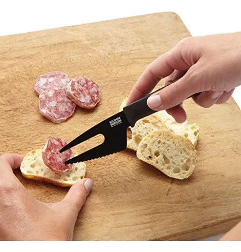 Kuhn Rikon Colori Cuchillo De Queso 3 Unidades Color Negro J