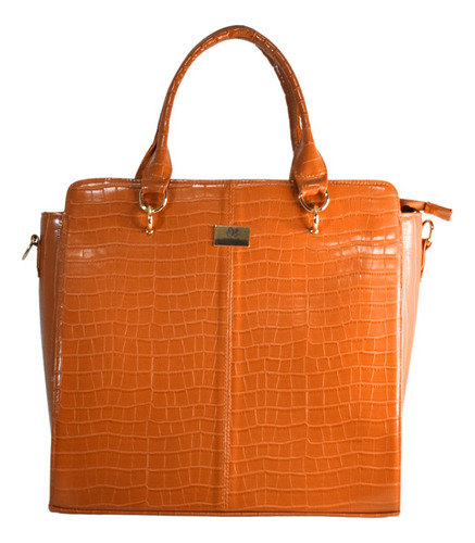 Bolso De Dama Dibella Ejecutivo Imit. Piel Cocodrilo Yalena