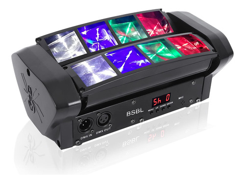 Bsbl Rgbw Dj Enciende 8 Luces De La Etapa Del Haz Luces Del