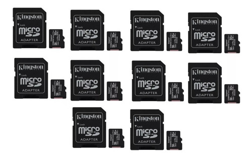 Imagen 1 de 6 de Combo X 10 Memoria Kingston 32gb Canvas Select Plus Oferta