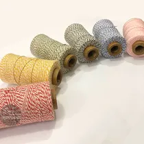 Comprar Hilo Algodon Color Baker Twine Bobina Gde 300mts! Aprox
