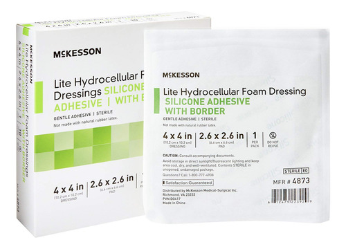 Mckesson Lite - Apositos De Espuma Hidrocelular, Esteril, Ad