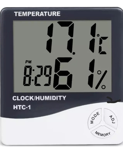 Reloj Con Alarma, Medidor Temperatura Humedad