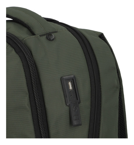 Mochila Business Samsonite Reformation Titan Verde 16 Color Army green Diseño de la tela Liso