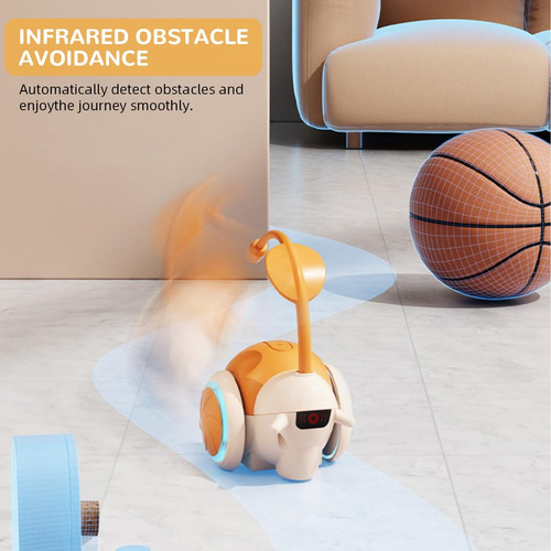 Controle Remoto Sem Fio Cat Toy Electric Snail Com Sensor De