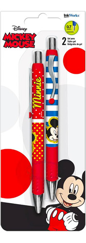 Disney Mickey & Minnie Mouse Gel Pens 2 Pack, 2 Count (...