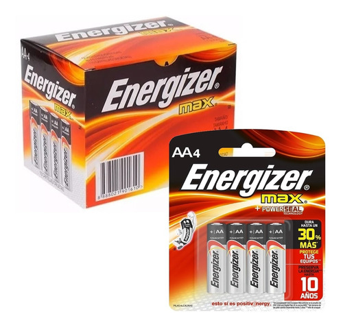 Imagen 1 de 4 de 40 Pilas Aa Energizer 1.5v Alcalina - Caja Cerrada - Nuevas