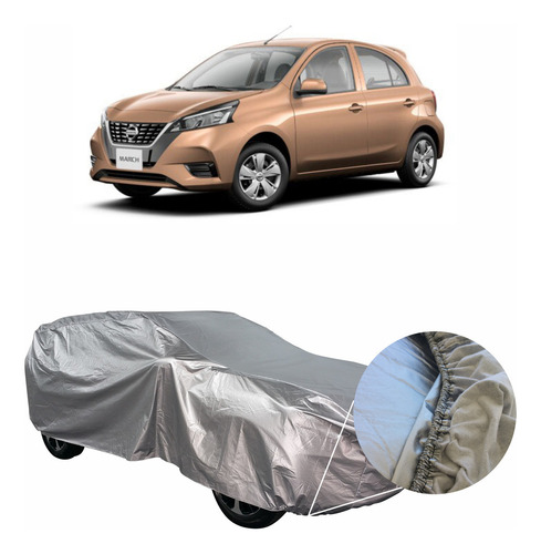 Funda Cubierta Lona Afelpada Cubre Nissan March 2021 2022-24