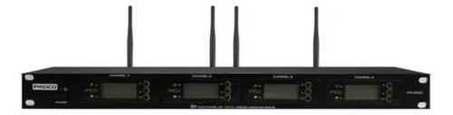 Proco Pr4000 Uhf Sistema De 4 Micrófonos Inalámbricos