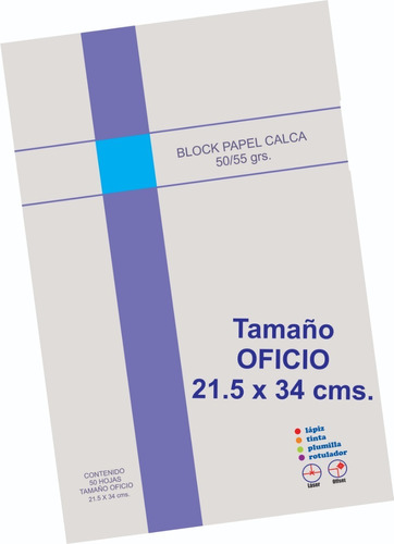 Block Albanene O Calca 50/55 Grs. Tam. Oficio 50 Hojas