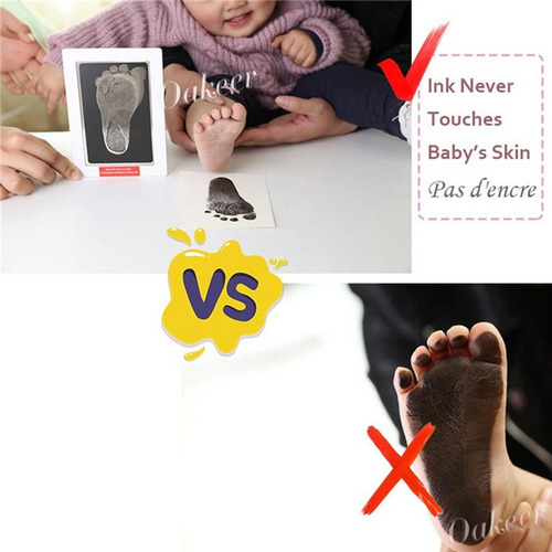 Imagen 7 de 9 de Tampon Huella Mano Pie Bebe Impresion Dactilar Colores Recue