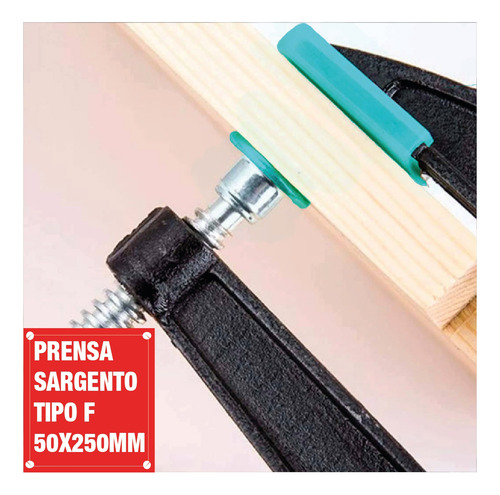 Prensa Sargento Tipo F 50x250mm Autoajustable Pack X2 Total