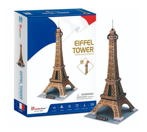 Puzzle 3d Torre Eiffel 84 Piezas